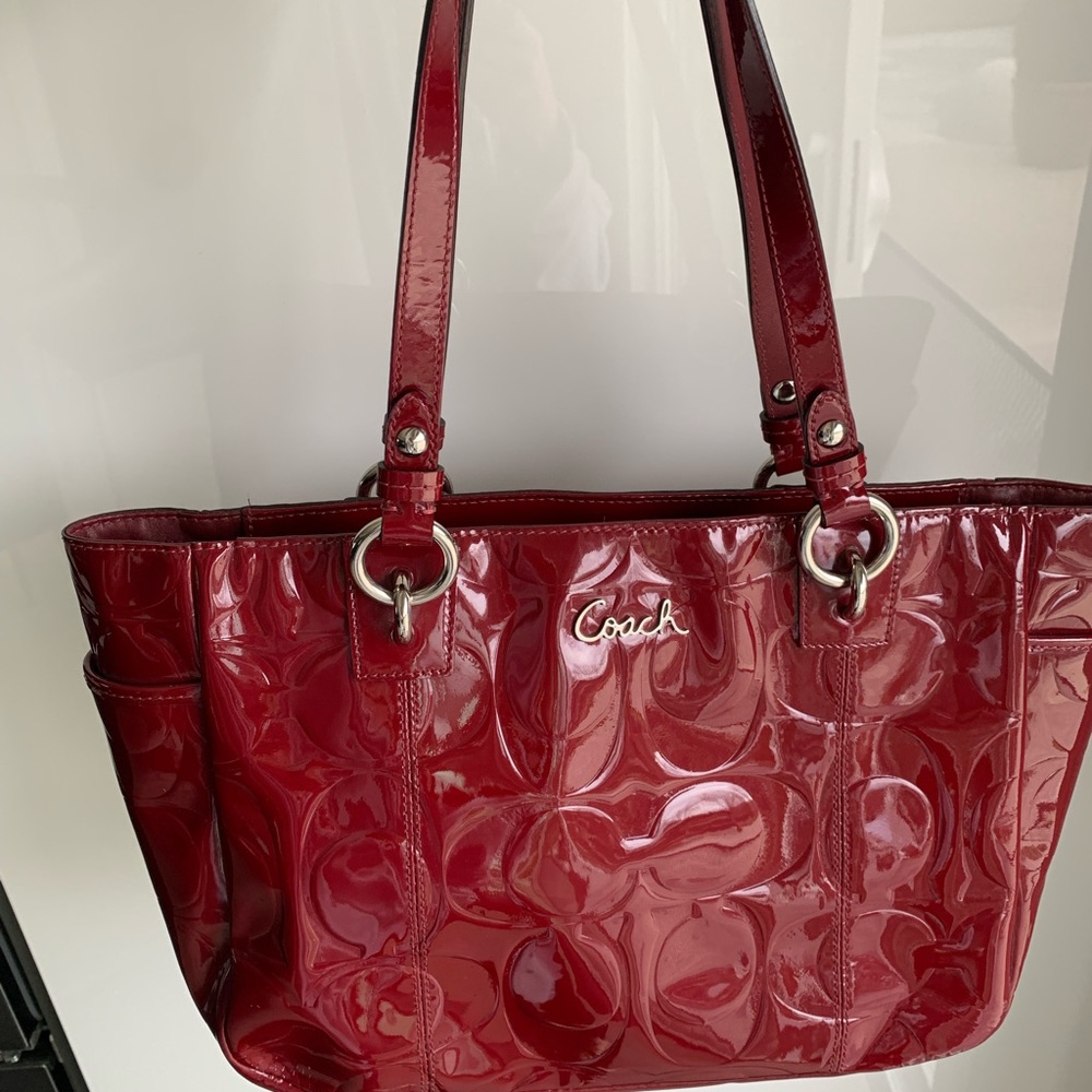 Coach burgundy purse